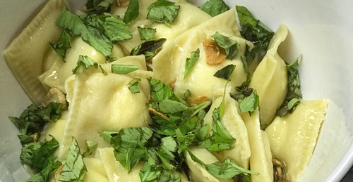 3 Cheese Ravioili Aglio Olio