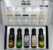 Olive Oil Variety Pack - Five 100ml Bottles (Lemon, Orange, Basil, Garlic, Early Harvest)