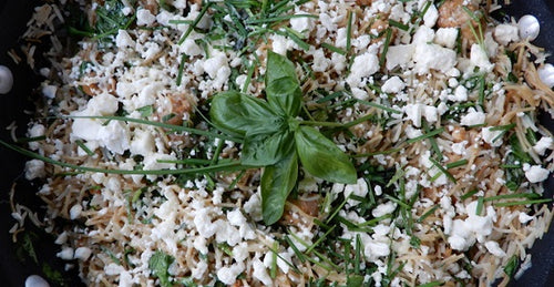 Pilaf Parmesan & Rice with Sausage, Spinach & Feta