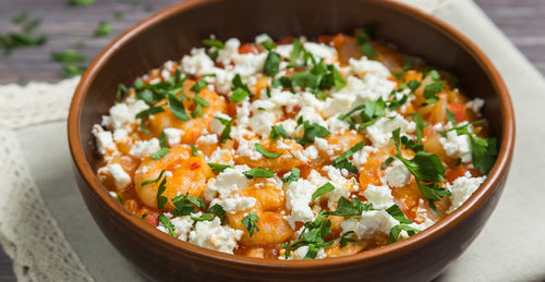 Shrimp and Feta Saganaki