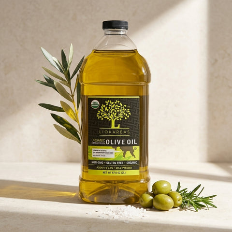 Organic Greek Extra Virgin Olive Oil - 2L Liokareas Organic Greek Extra Virgin Olive Oil - 2L Liokareas