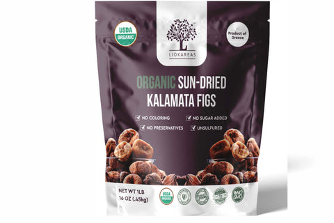 Organic Kalamata Sun-Dried Figs 1lb - Stand Up Pouch