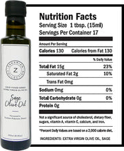 Zakarian Sage Extra Virgin Olive Oil - 250ML