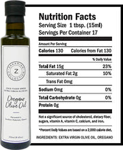 Zakarian Extra Virgin Oregano Olive Oil - 250ML